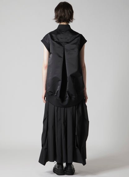 HIGH DENSITY Ny TWILL SLEEVELESS BOMBER JACKET