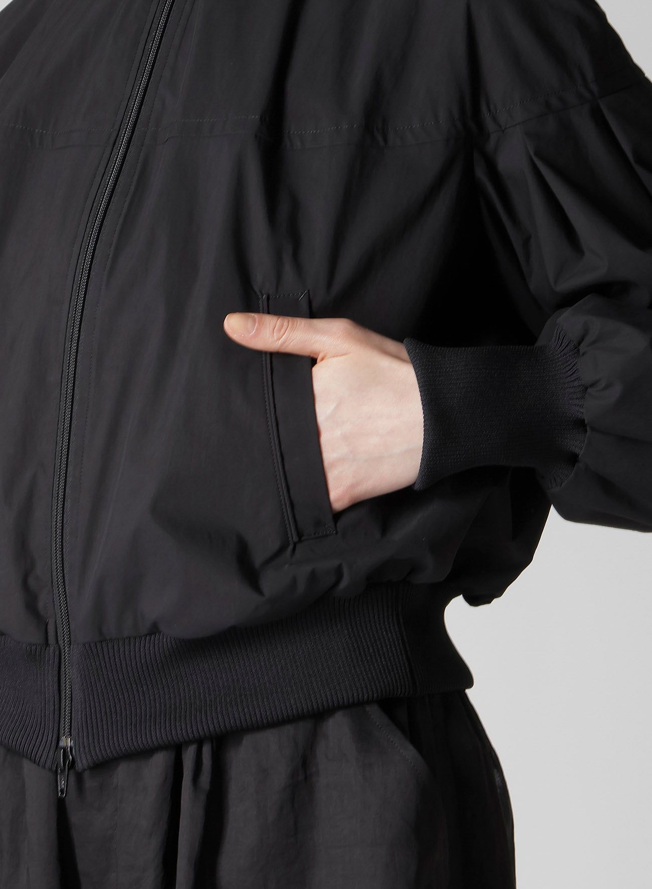 C/PE WEATHER CLOTH PANELED BLOUSON