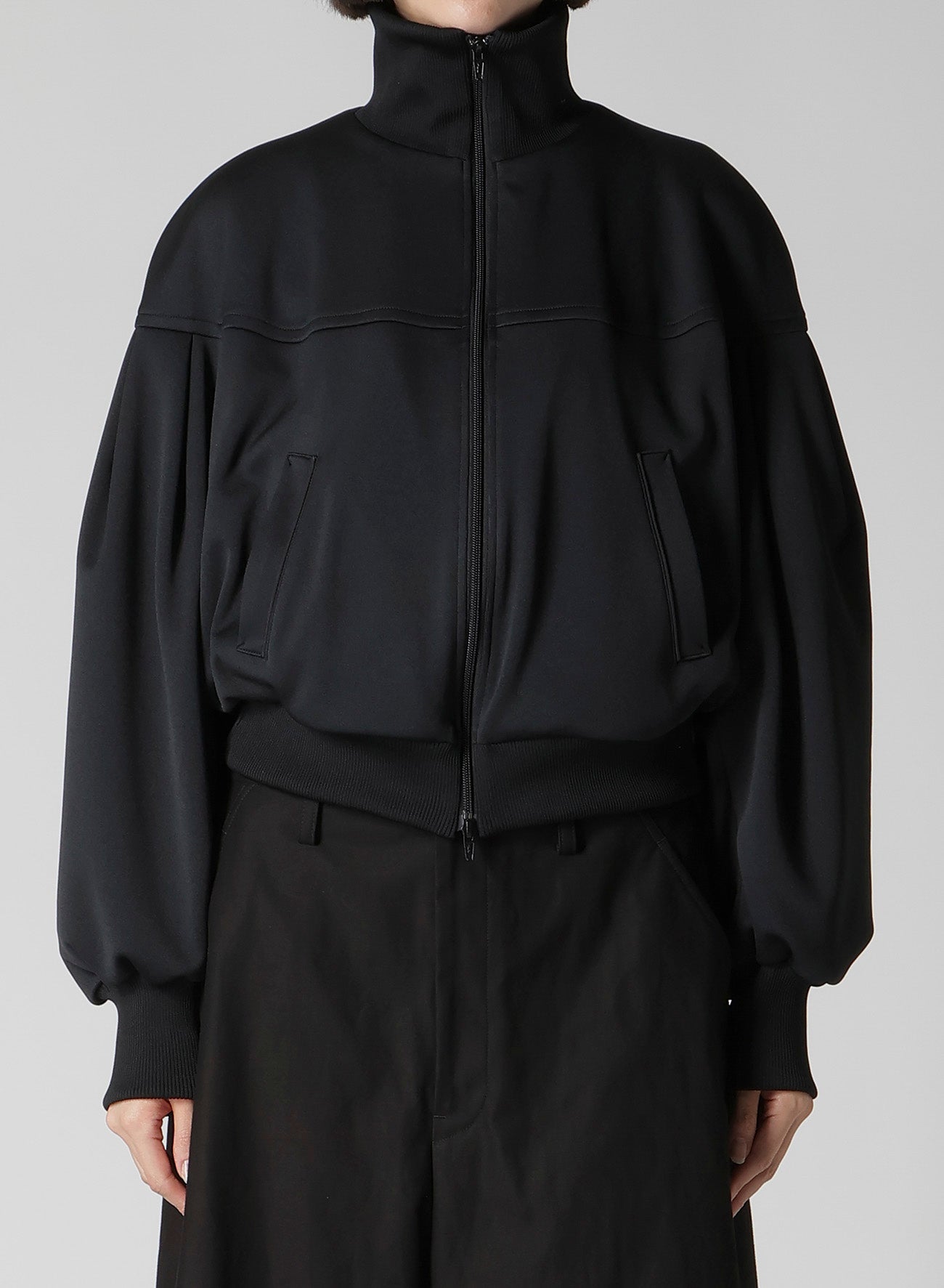 PE INTERLOCK PANELED BLOUSON