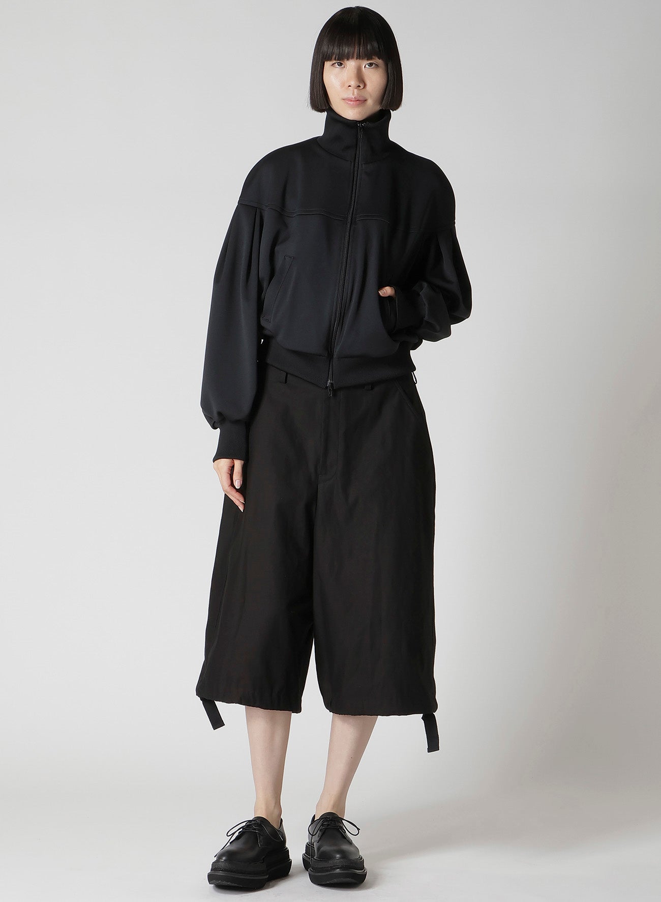 PE INTERLOCK PANELED BLOUSON