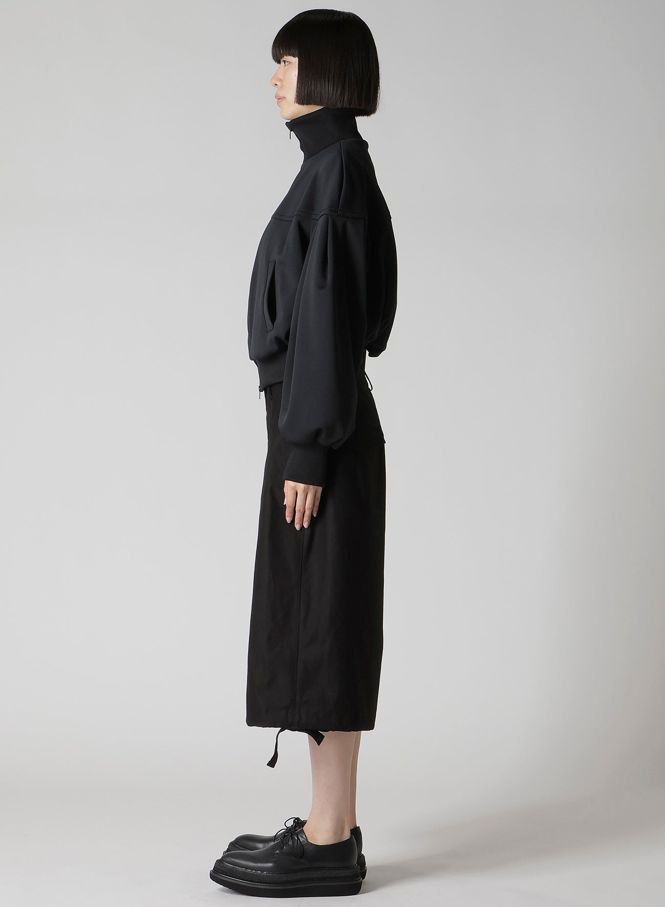 PE INTERLOCK PANELED BLOUSON