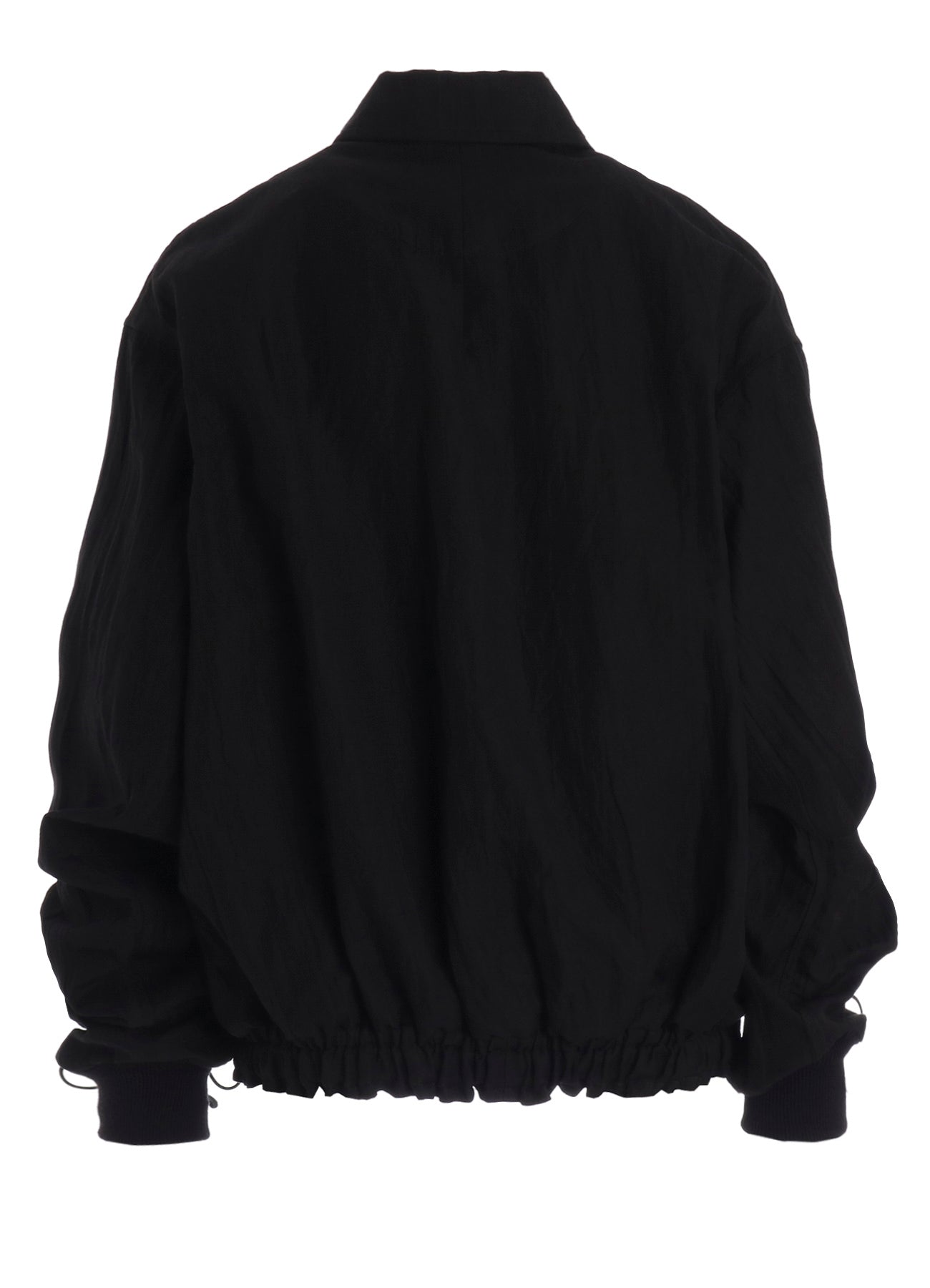 MIXED WEAVE TWILL SHIRRING SLEEVE JACKET