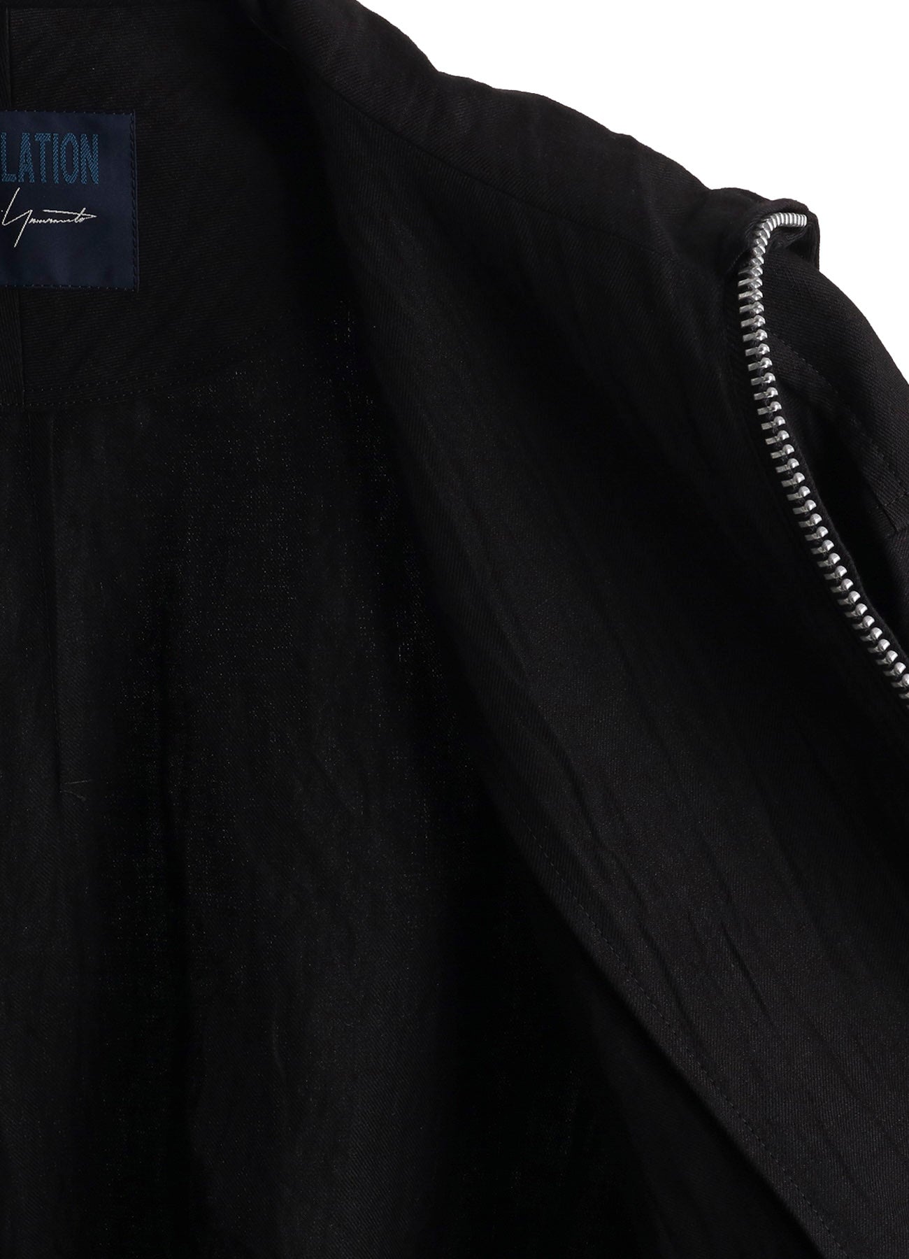 MIXED WEAVE TWILL SHIRRING SLEEVE JACKET