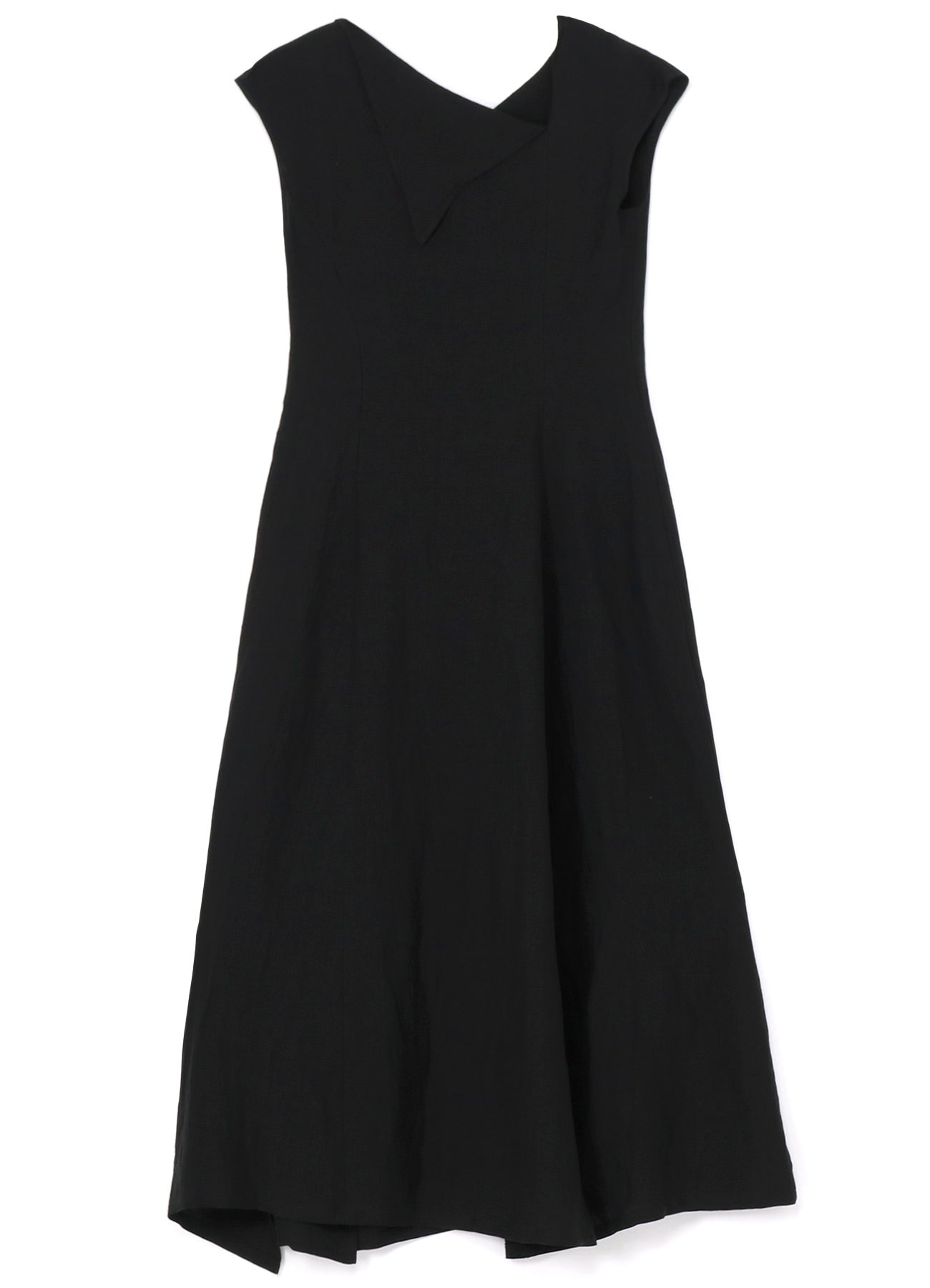 Cu/Li GABARDINE SLEEVELESS FLAP DRESS