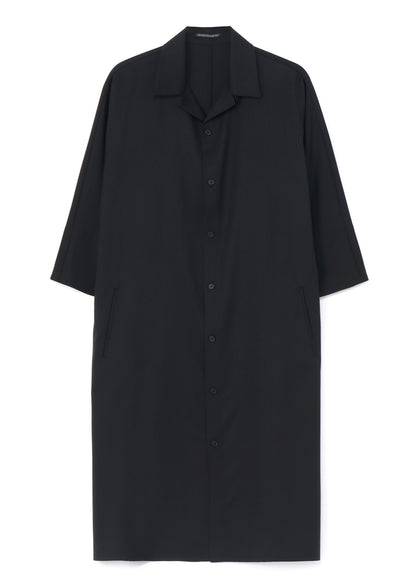 WOOL DOLMAN SLEEVE SHIRTS DRESS