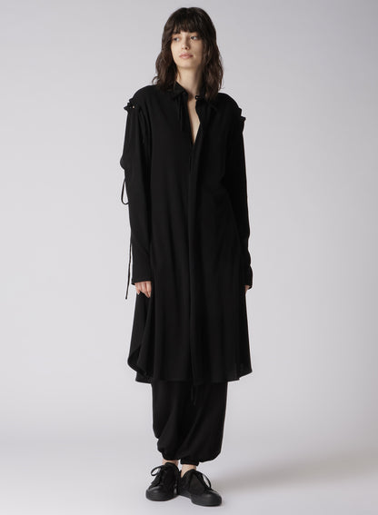 SUPIMA HIGH-TWISTED MILANO RIB DECONSTRUCTED RIBBON DRESS