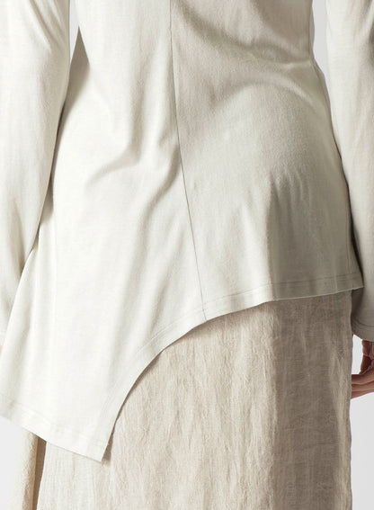 NATURAL WASHED LINEN COMBINATION SINGLE JACKET