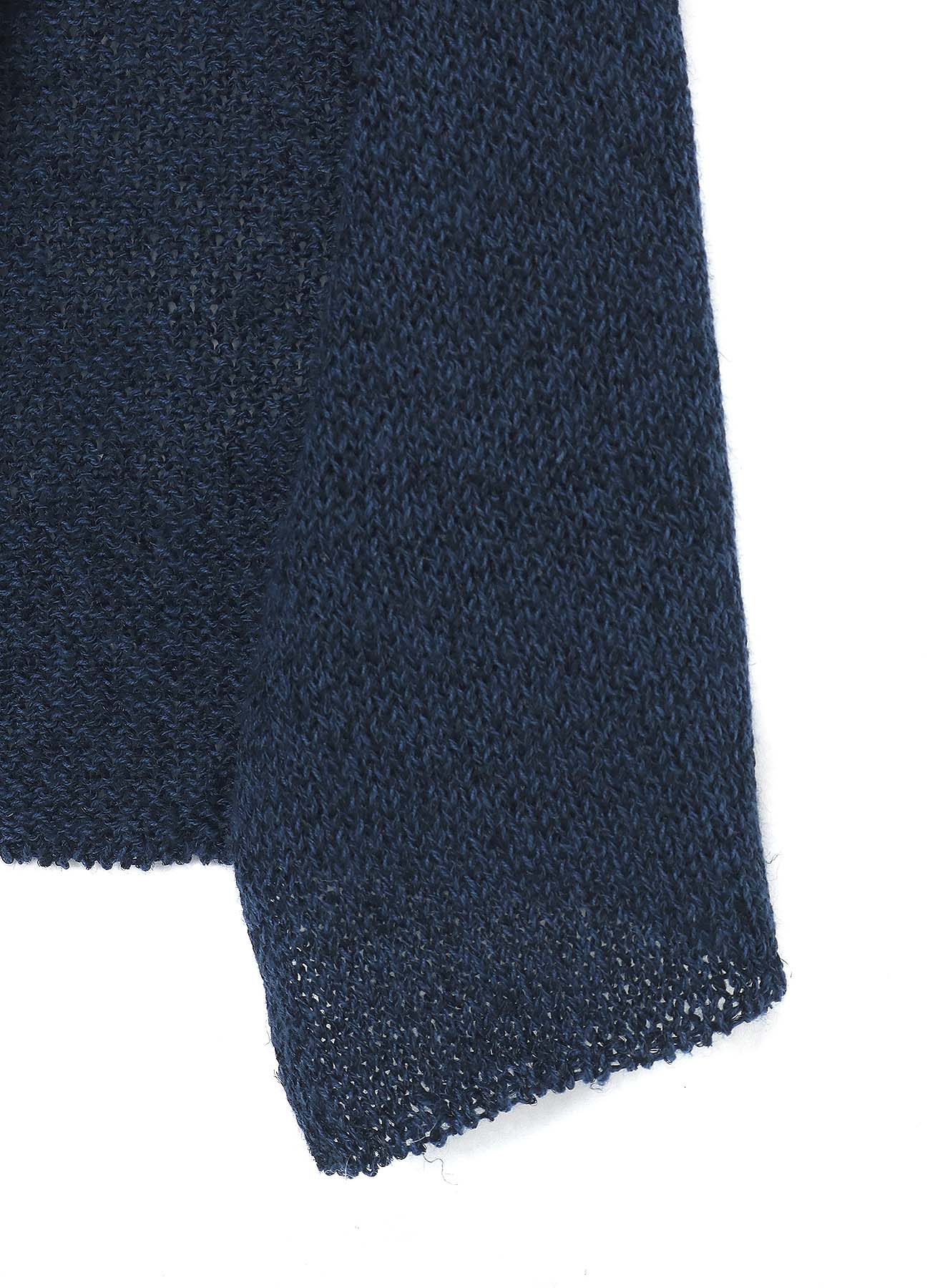 7G+12G PLAIN STITCH DREPE DETAIL ASM CARDIGAN