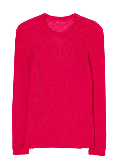 12G2P RIB ROUND NECK LONG SLV PULLOVER