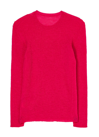 12G2P RIB ROUND NECK LONG SLV PULLOVER