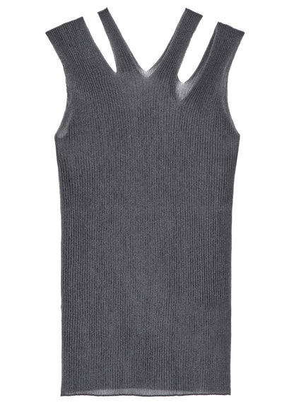 12G 3*3 RIB collections SLEEVELESS TOP A