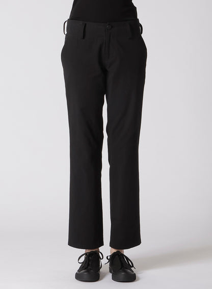 30/-COTTON TWILL LOW-RISE STRAIGHT FIT PANTS