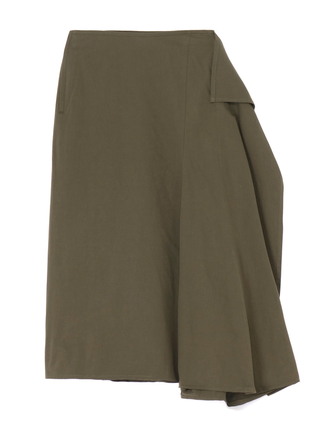 30/-COTTON TWILL DRAPE DETAIL SKIRT PANTS