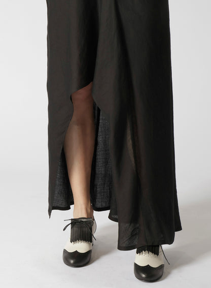 CELLULOSE/Ra TWILL R ROUND HEM SKIRT