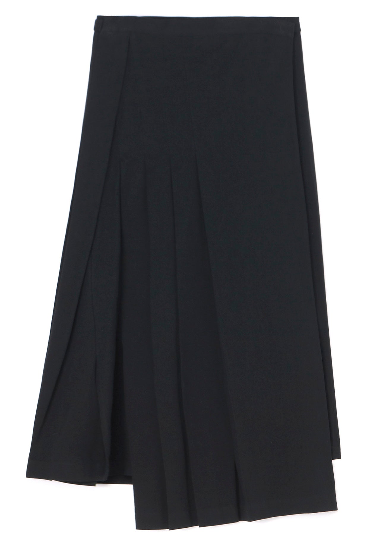 COTTON TWILL R PLEATED WRAP SKIRT