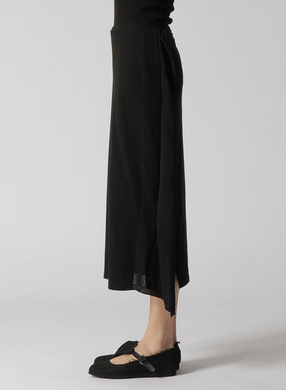 FRESCA 20 FINE JERSEY SIDE KNIT DETAIL SKIRT