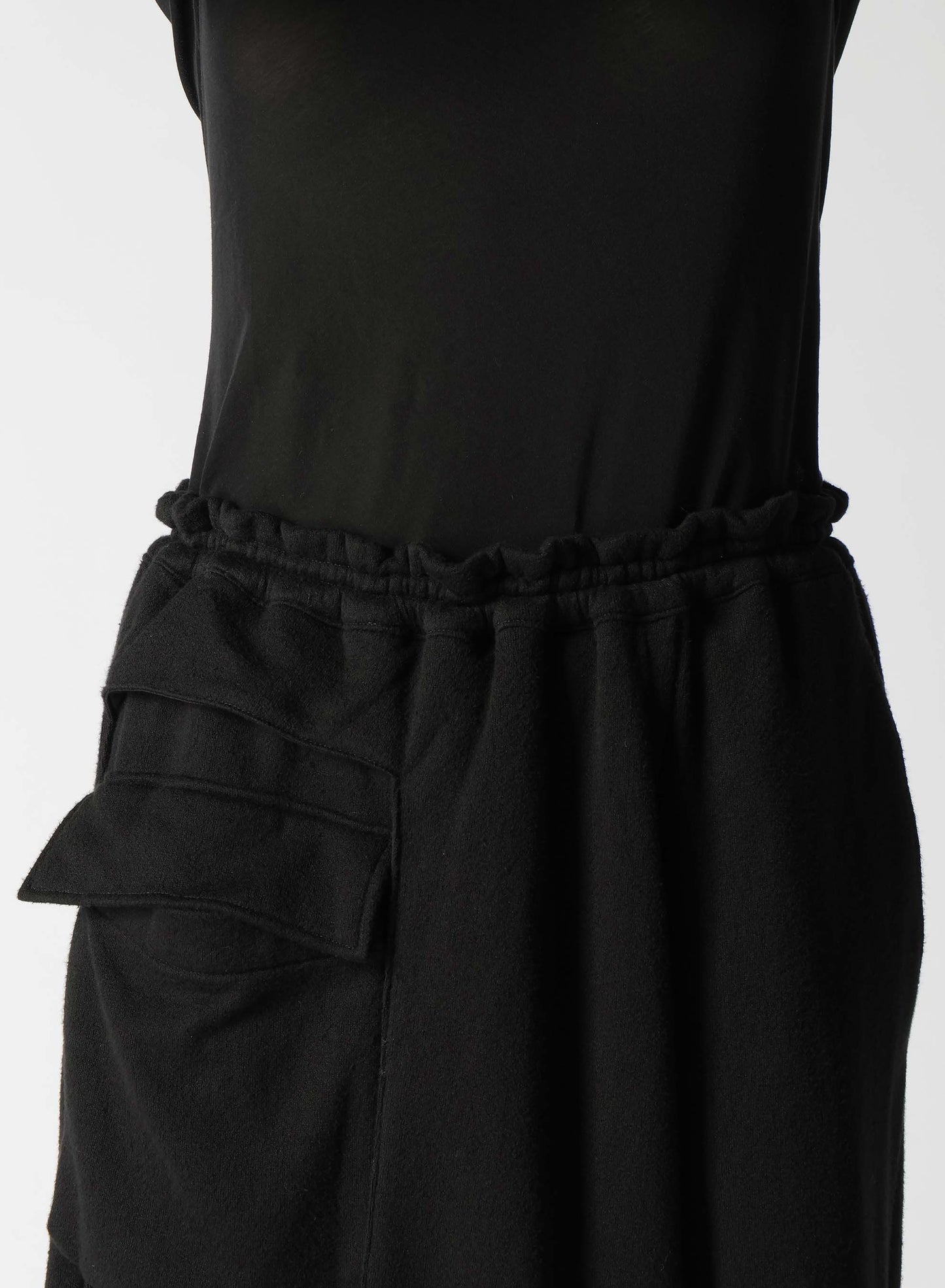 SUPIMA COTTON PILE POCKET DETAIL SKIRT