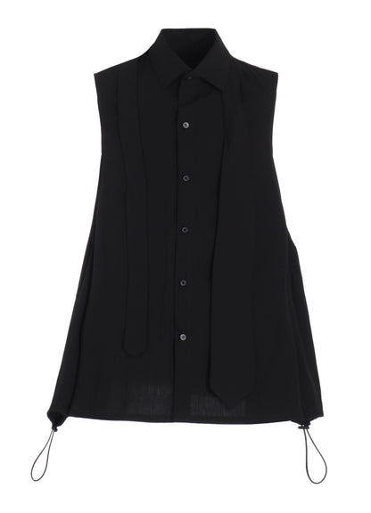 【12/6 10:00(JST) Release】BROAD R-SLEEVELESS TIE BLOUSE