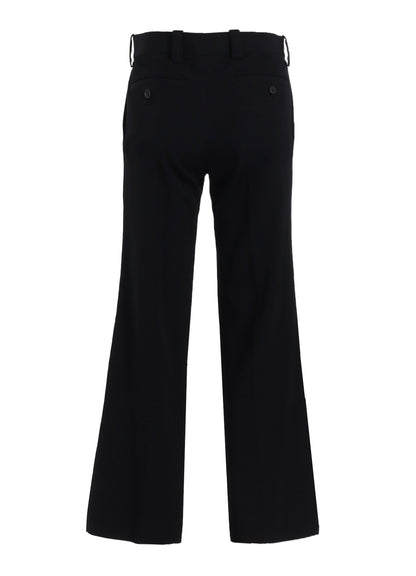 WOOL GABARDINE R-FLARE PANTS