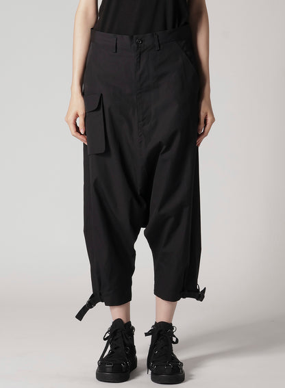 BROAD R-HEM BELTED SAROUEL PANTS
