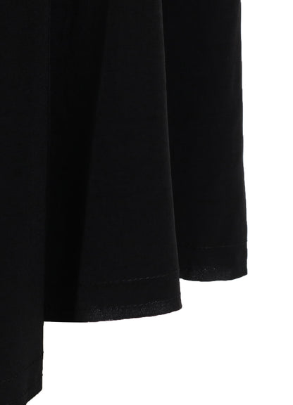 TA/PE CREPE DE CHINE R-FLARE SKIRT