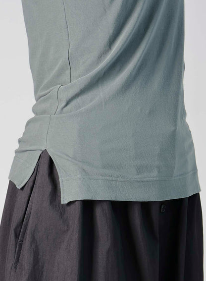 HIGH TWISTED SINGLE JERSEY R-ASYMMETRY TANK TOP
