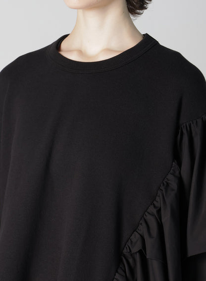 LIY/C FRENCH TERRY R-FRILL SWEAT SHIRT