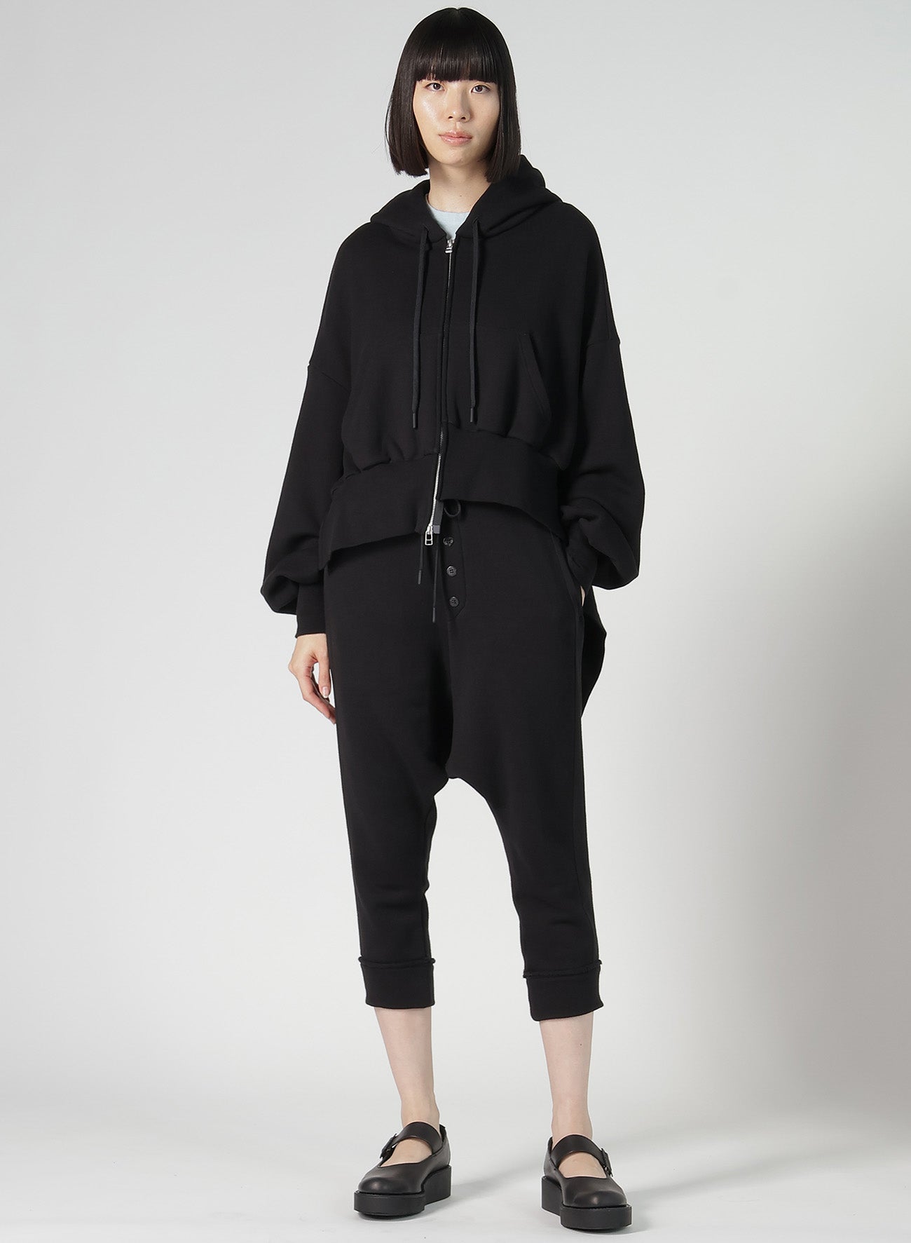 LIY/C FRENCH TERRY R-UNBALANCED HOODY