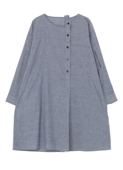 CHAMBRAY DECONSTRUCTED DRESS