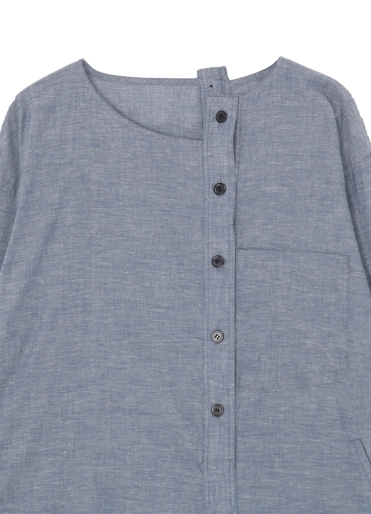 CHAMBRAY DECONSTRUCTED DRESS