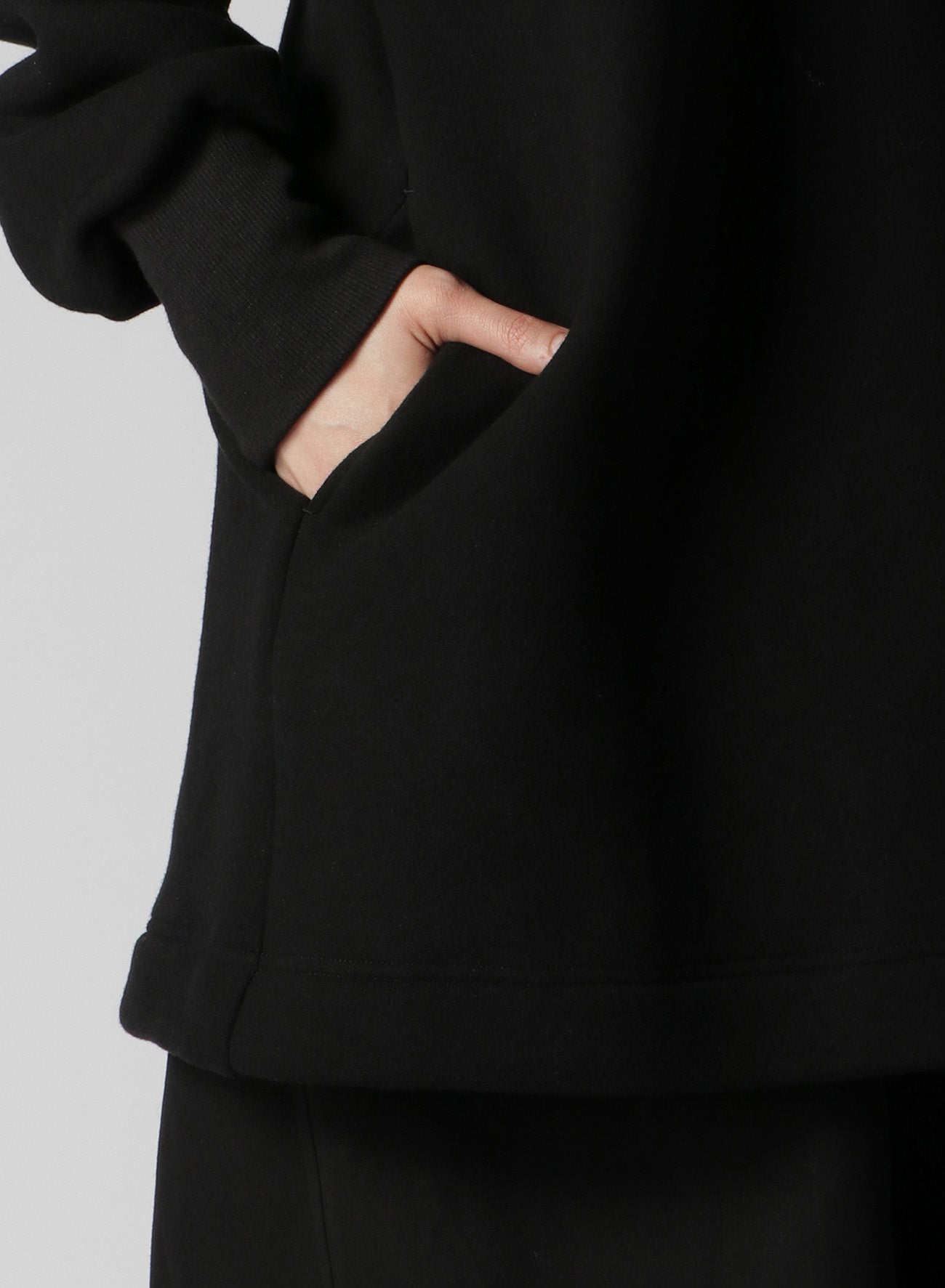 Liy/C BACKSIDE FLEECE R-TURTLE NECK COMBINATION