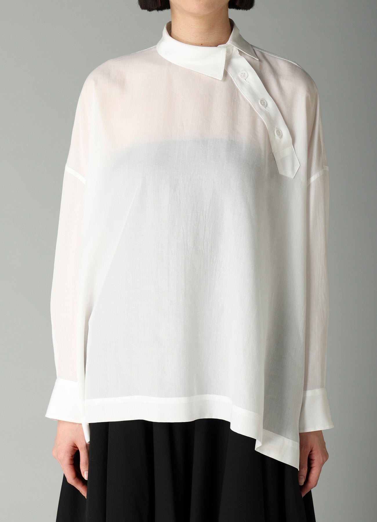 CELLULOSE POPLIN B PULLOVER BLOUSE – THE SHOP YOHJI YAMAMOTO