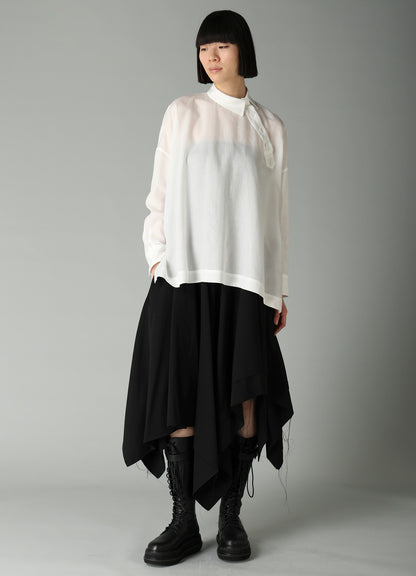 CELLULOSE POPLIN B PULLOVER BLOUSE