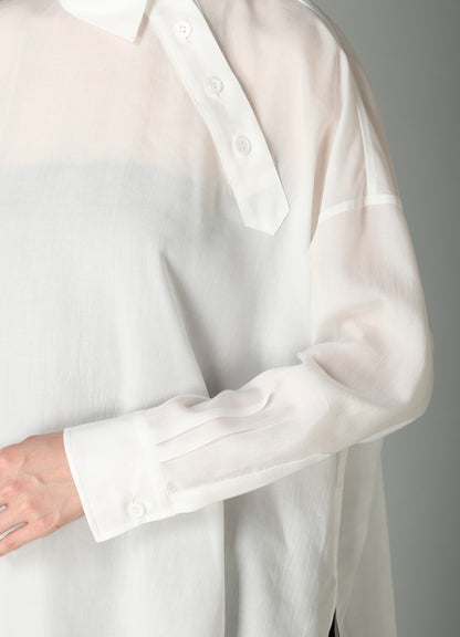 CELLULOSE POPLIN B PULLOVER BLOUSE