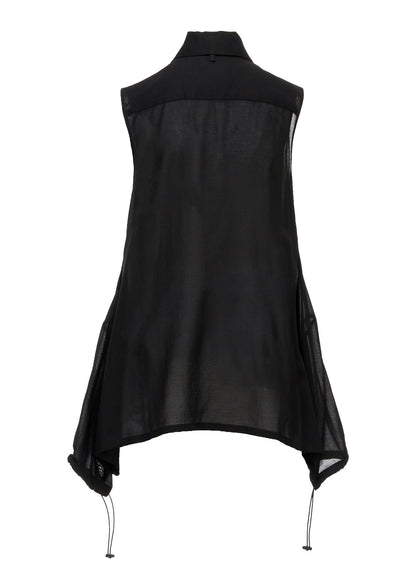 COTTON SLEEVELESS BLOUSE