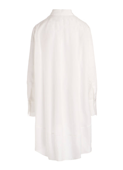 CELLULOSE POPLIN BACK FLARE SHIRT