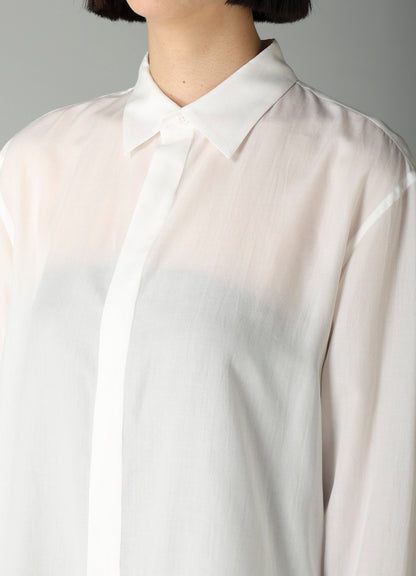 CELLULOSE POPLIN BACK FLARE SHIRT