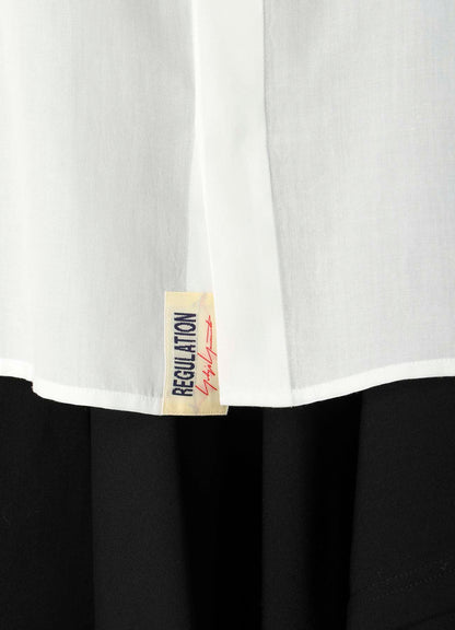 CELLULOSE POPLIN BACK FLARE SHIRT