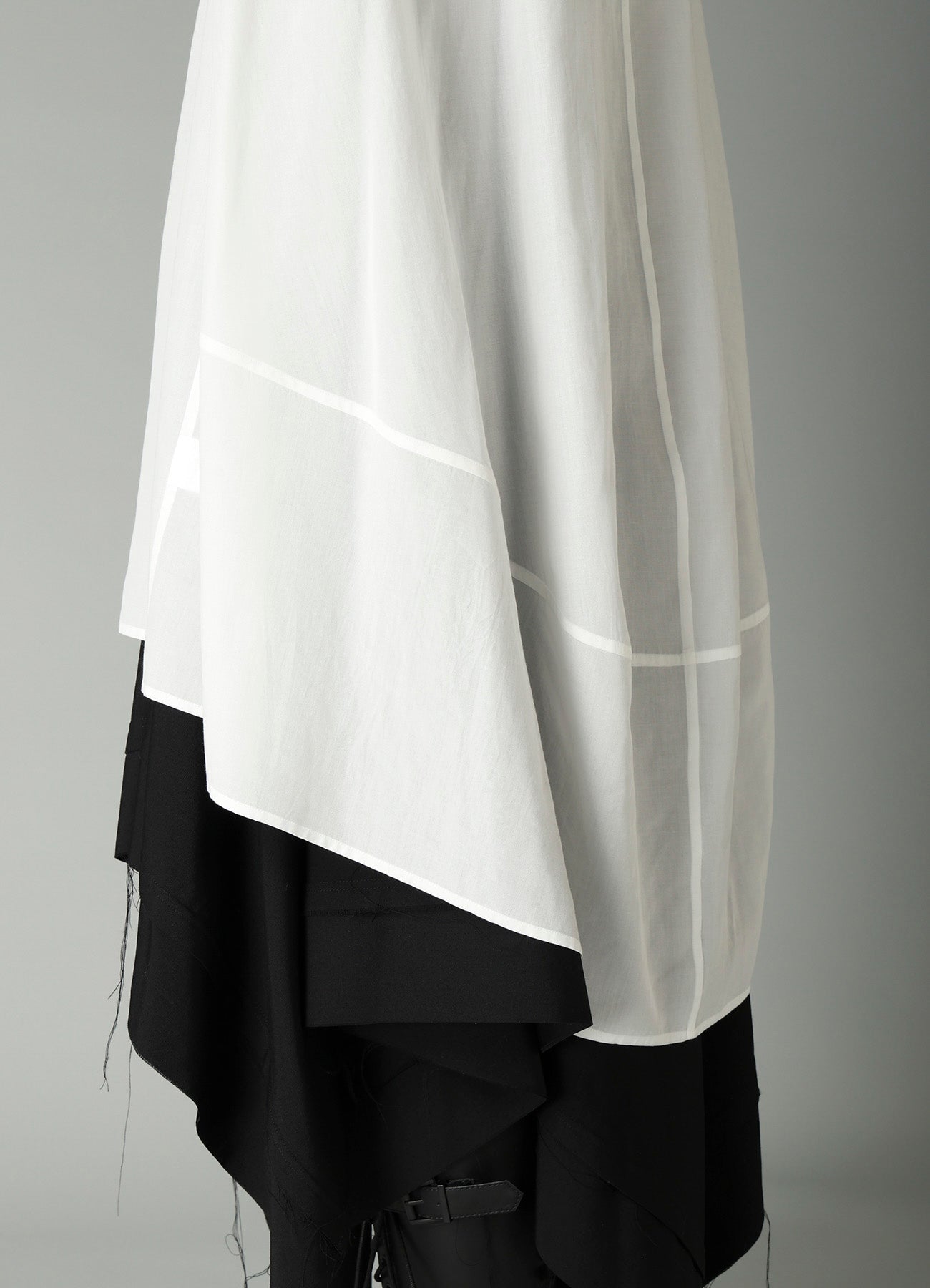 CELLULOSE POPLIN BACK FLARE SHIRT