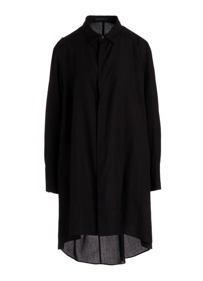 CELLULOSE POPLIN BACK FLARE SHIRT