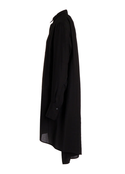 CELLULOSE POPLIN BACK FLARE SHIRT