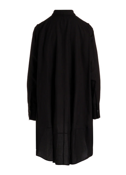 CELLULOSE POPLIN BACK FLARE SHIRT