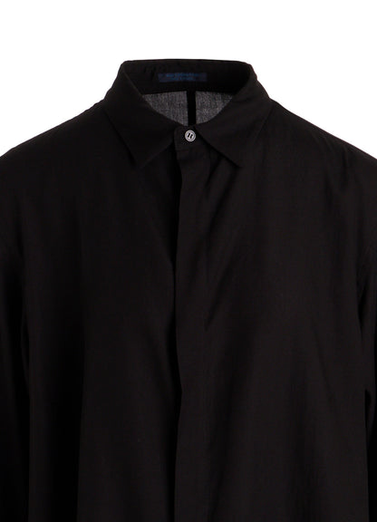 CELLULOSE POPLIN BACK FLARE SHIRT