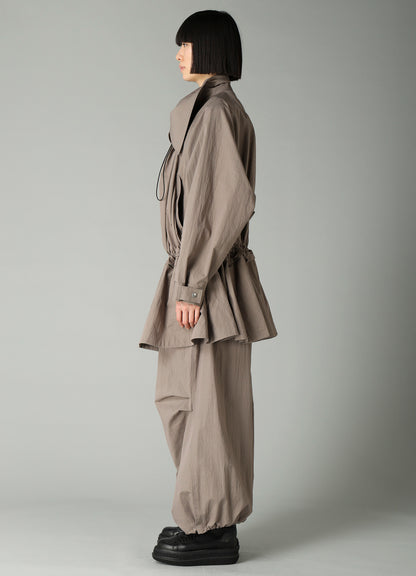 C/Ny WEATHER DRAWSTRING COAT