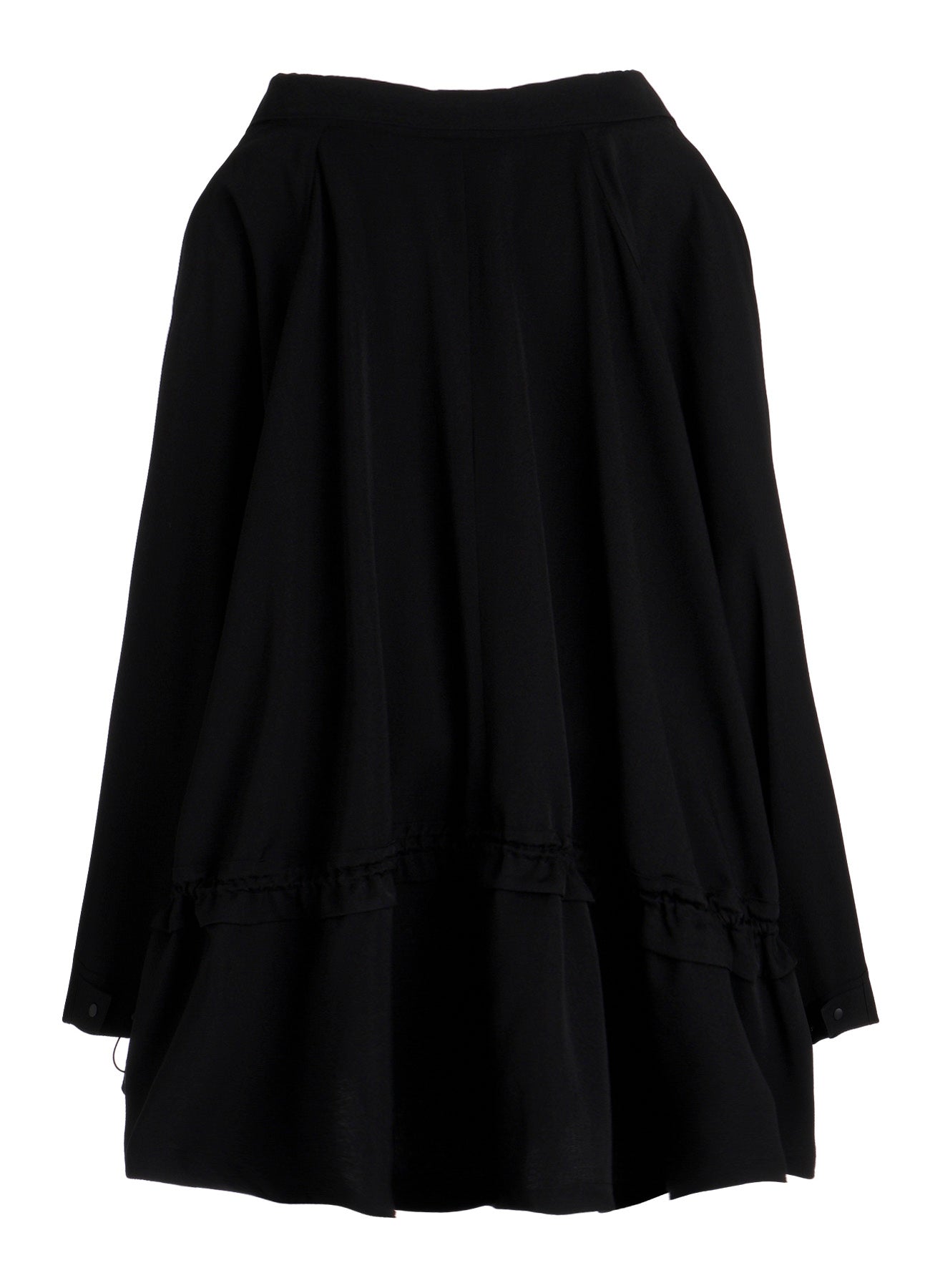 GABARDINE DRAWSTRING COAT