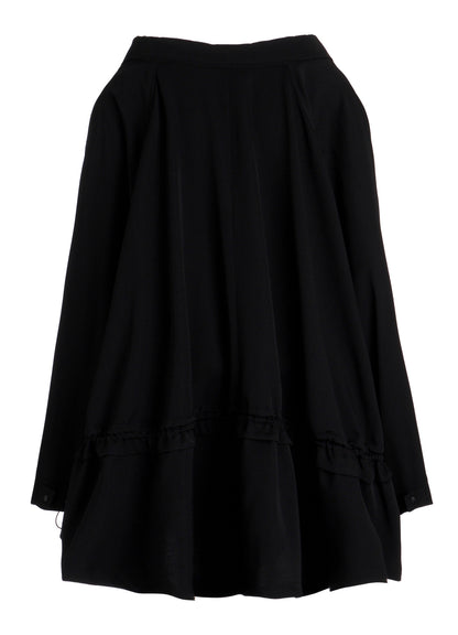 GABARDINE DRAWSTRING COAT