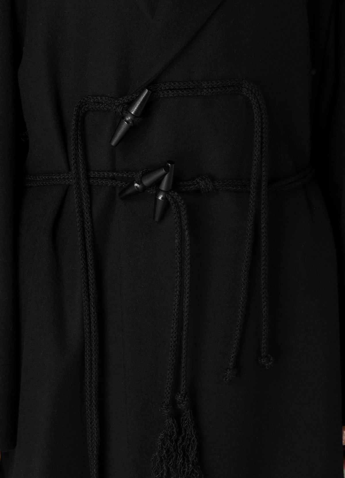 MELTON HOODED DUFFLE COAT