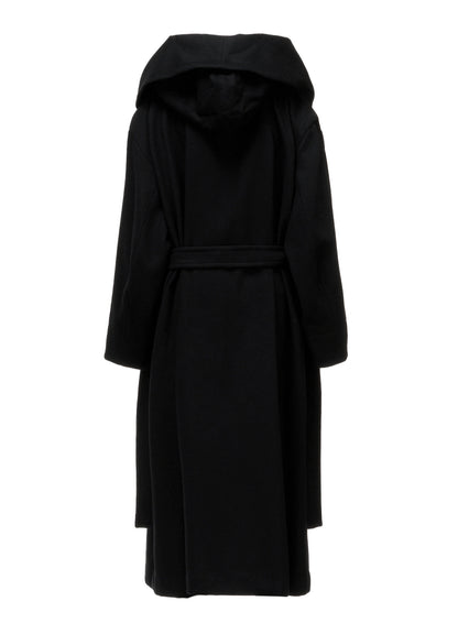 MELTON HOODED DUFFLE COAT