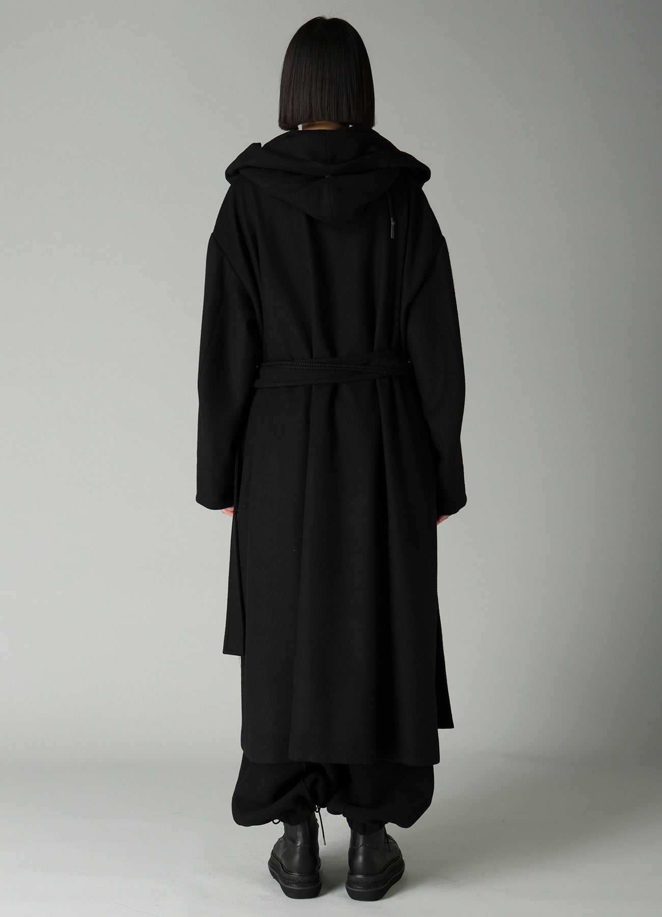 MELTON HOODED DUFFLE COAT