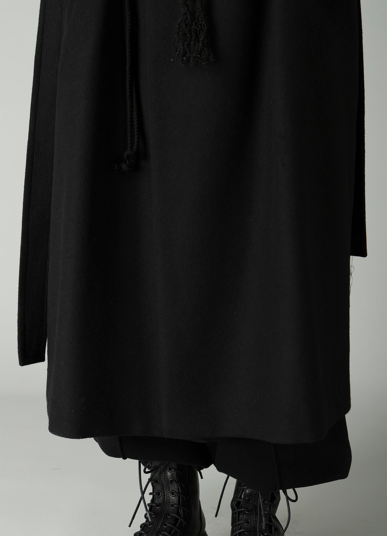 MELTON HOODED DUFFLE COAT